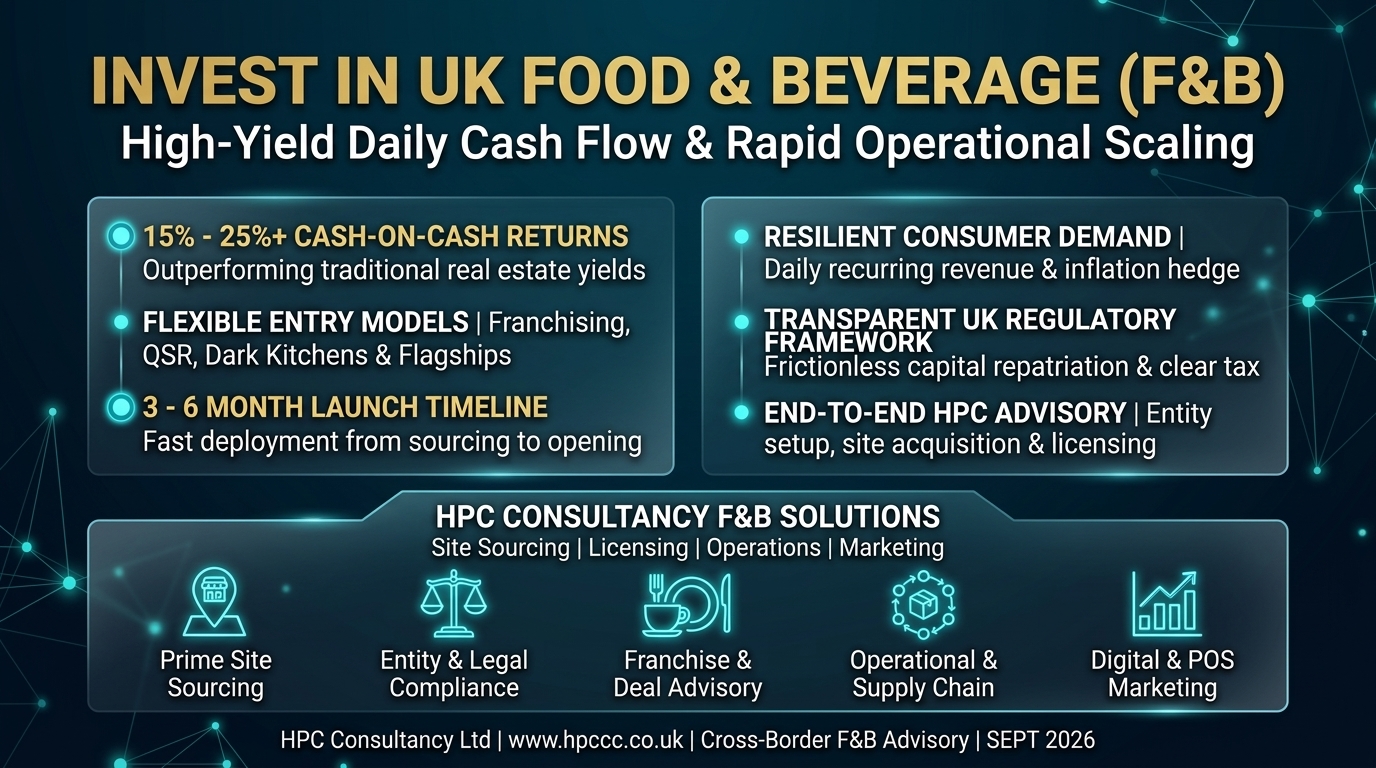 Why Monaco Investors Must Consider the UK Food and Beverage Sector as Their Primary Entry Point